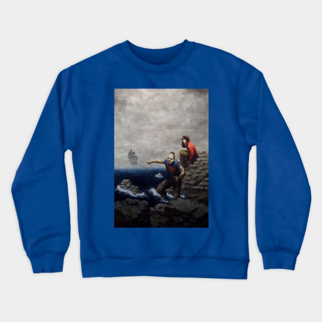 Goonies illustrazione Crewneck Sweatshirt by StefanoArtibani